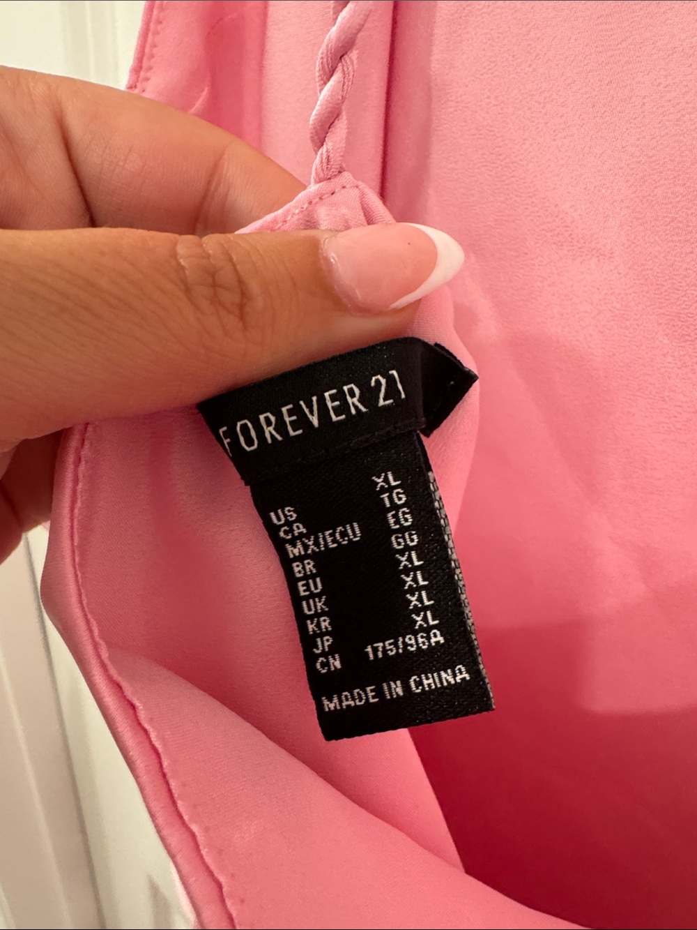 Forever 21 Pink Slip Maxi Dress with Braided Straps - Picture 7 of 7